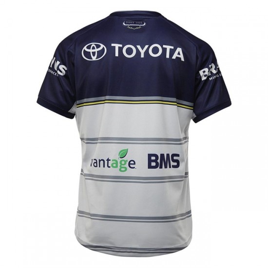 Camisola North Queensland Cowboys Rugby Equipamento Segundo 2021 Manga Curta